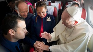 POPE FRANCIS,PLANE,MARRIAGE