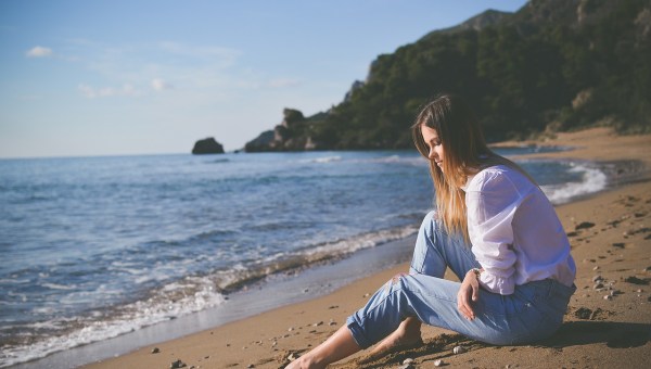 GIRL AT THE BEACH