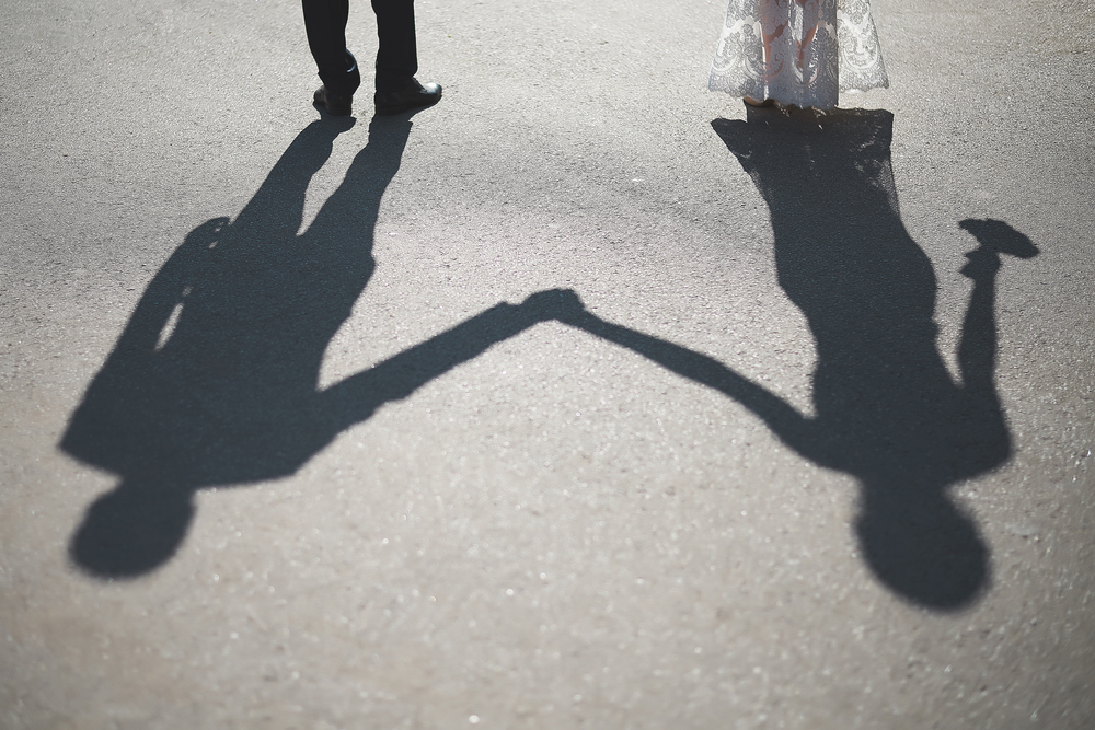 COUPLE, SHADOW, MARRIAGE