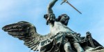 Bronze statue of Archangel Michael