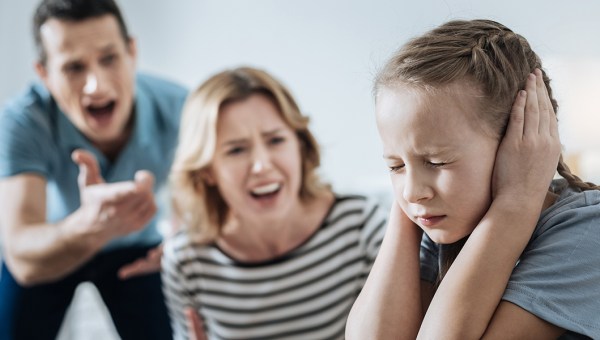 PARENTS SHOUTING AT THEIR CHILD