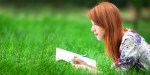 WOMAN,PARK,JOURNAL