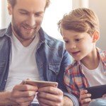FATHER AND SON,CELL PHONES