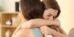 GIRL HUG SAD