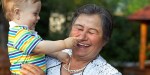 GRANDMOTHER,LAUGHING