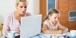 WOMAN WORKING FROM HOME