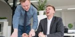MEN LAUGHING