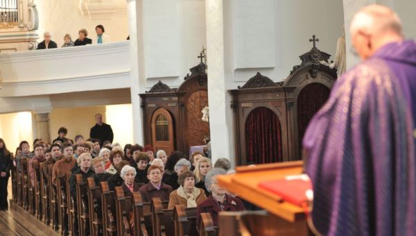 priest at mass