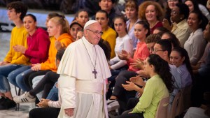 POPE FRANCIS MEETING YOUTH