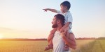 FATHER, CHILD, SHOULDERS