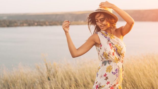 WOMAN, FLOREAL, DRESS