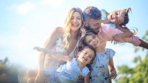 FAMILY, HAPPY, OUTDOOR
