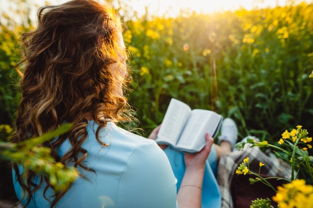 women reading Bible