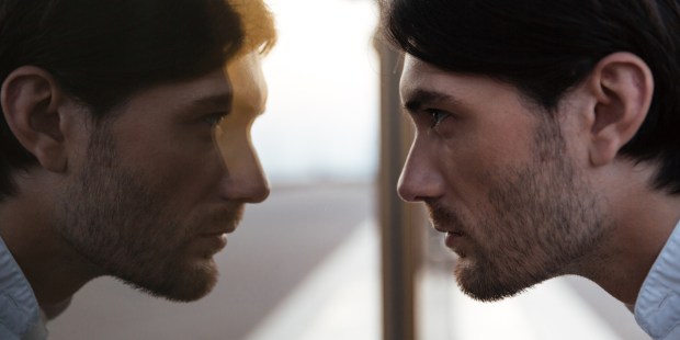 MAN, FACE, MIRROR