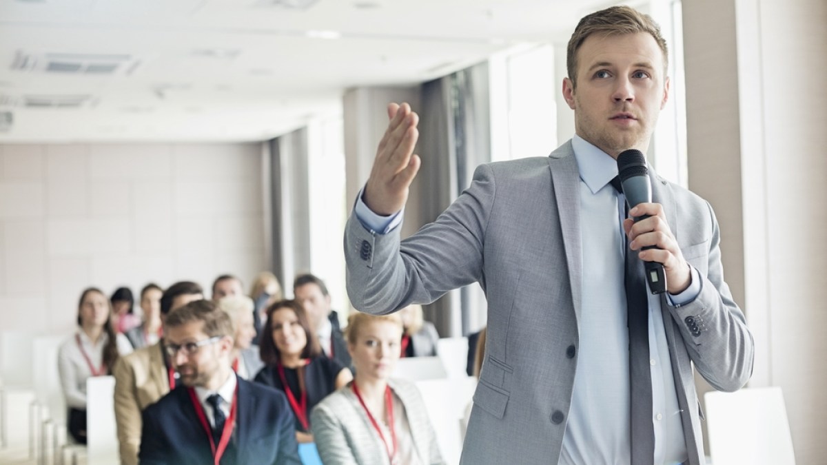 SPEAKING IN FRONT OF PUBLIC