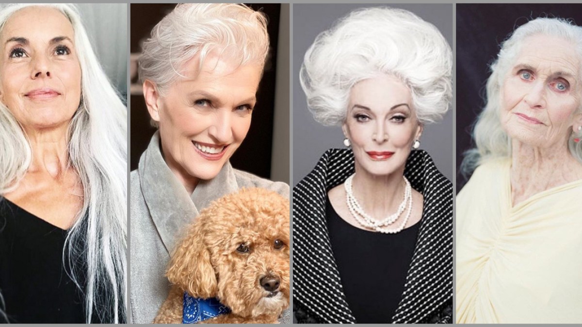 MODELS WITH GREY HAIR