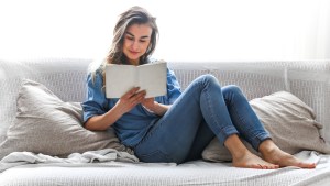 GIRL READING BOOK