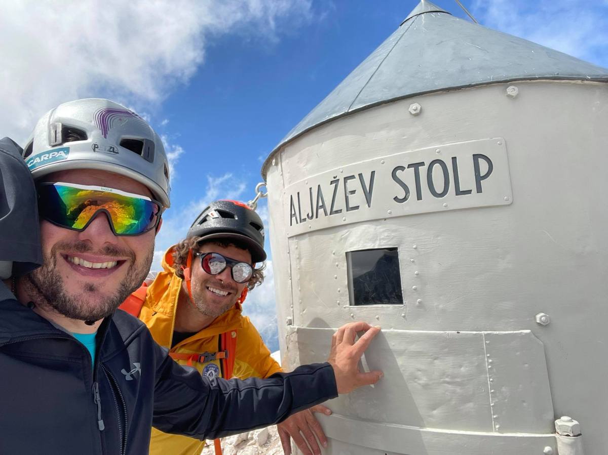 Martin Golob se je povzpel na Triglav po severni triglavski steni