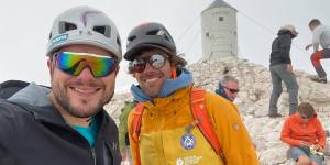 Martin je priplezal na Triglav, in to kar po severni steni