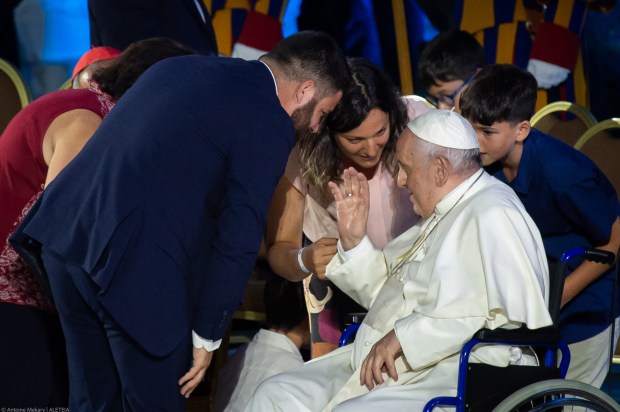 Pope Francis attends the Festival of Families - 10th World Meeting of Families - Paul VI Hall