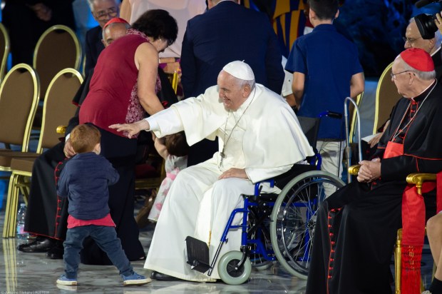 Pope Francis attends the Festival of Families - 10th World Meeting of Families - Paul VI Hall