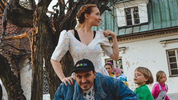 Pauka Chmielewska z rodziną