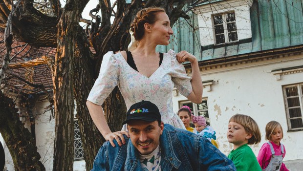 Pauka Chmielewska z rodziną