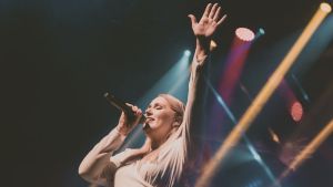 Marta Ławska-Zawadzka podczas koncertu