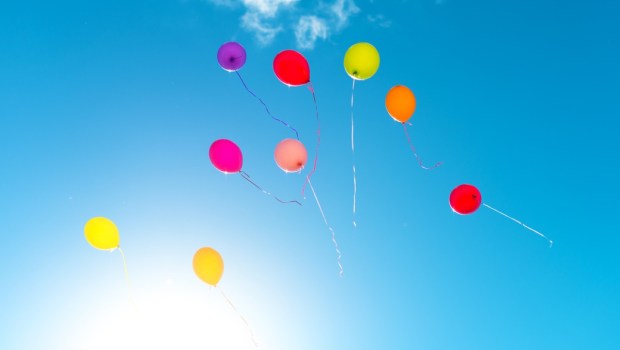 baloons in the sky