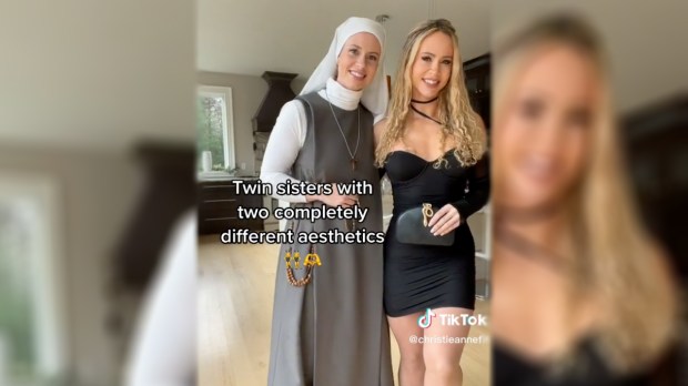 Twin-sisters-completely-different-aesthetics-Christieannefit-Tiktok
