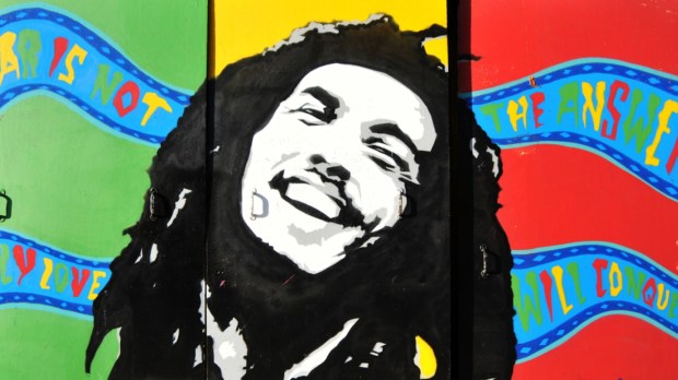Bob Marley Graffiti portrait