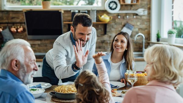 family spend time together