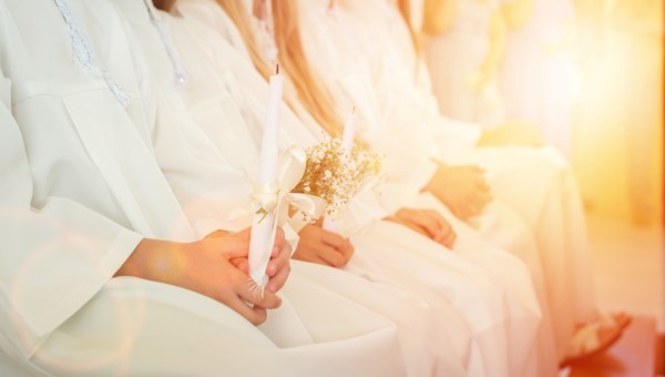 first communion in the church