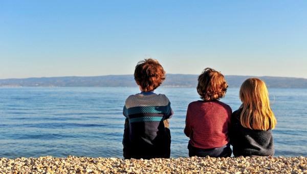Children on beach