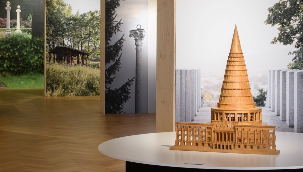 Maketa Plecnikove Katedrale svobode