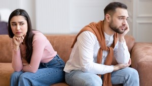 Young Husband And Wife Thinking About Divorce Having Relationship Crisis