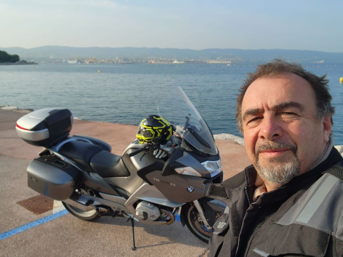 Viktor Ganc na motorju