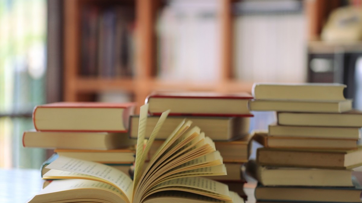 stacks of books