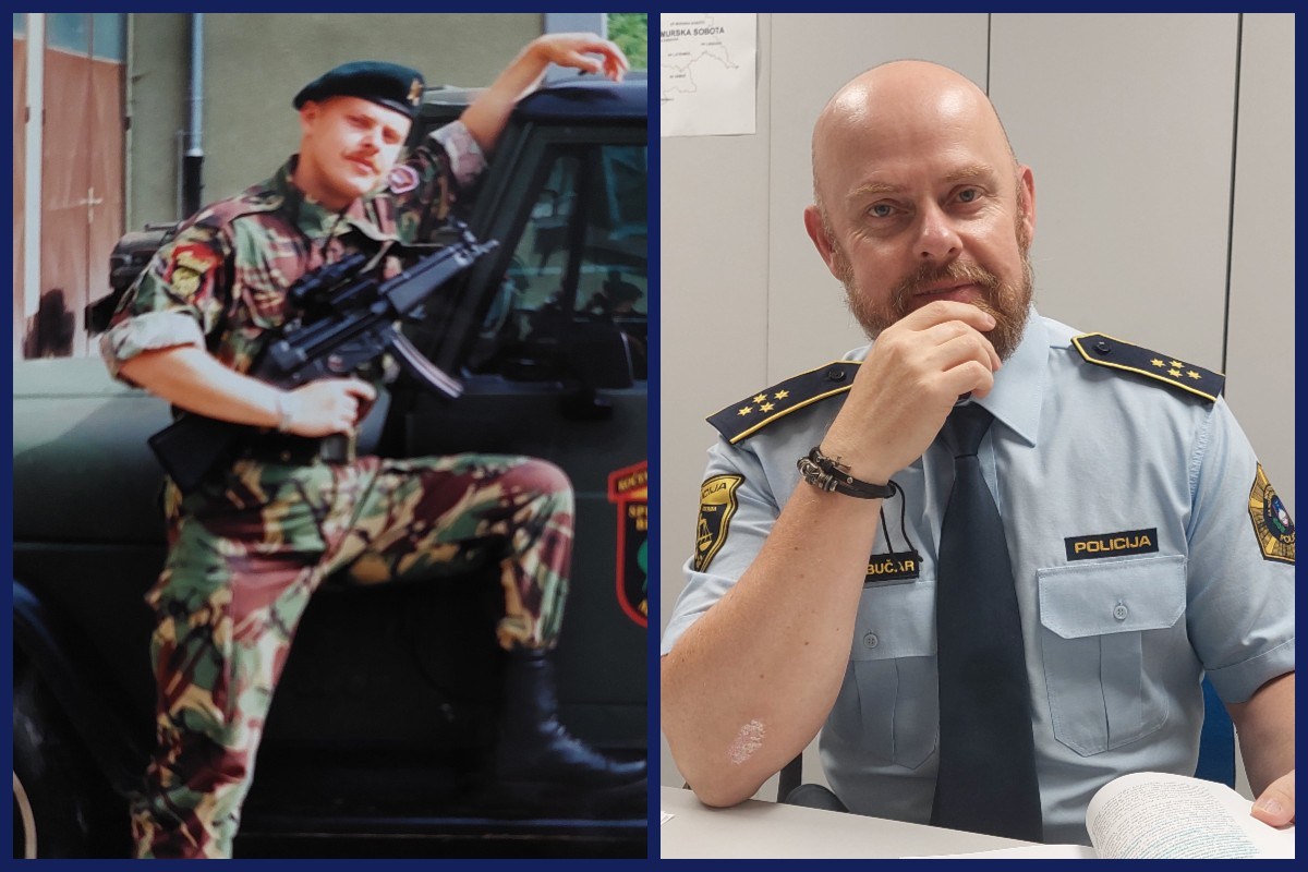 Mirko Klobučar v uniformah in mašnih oblačilih