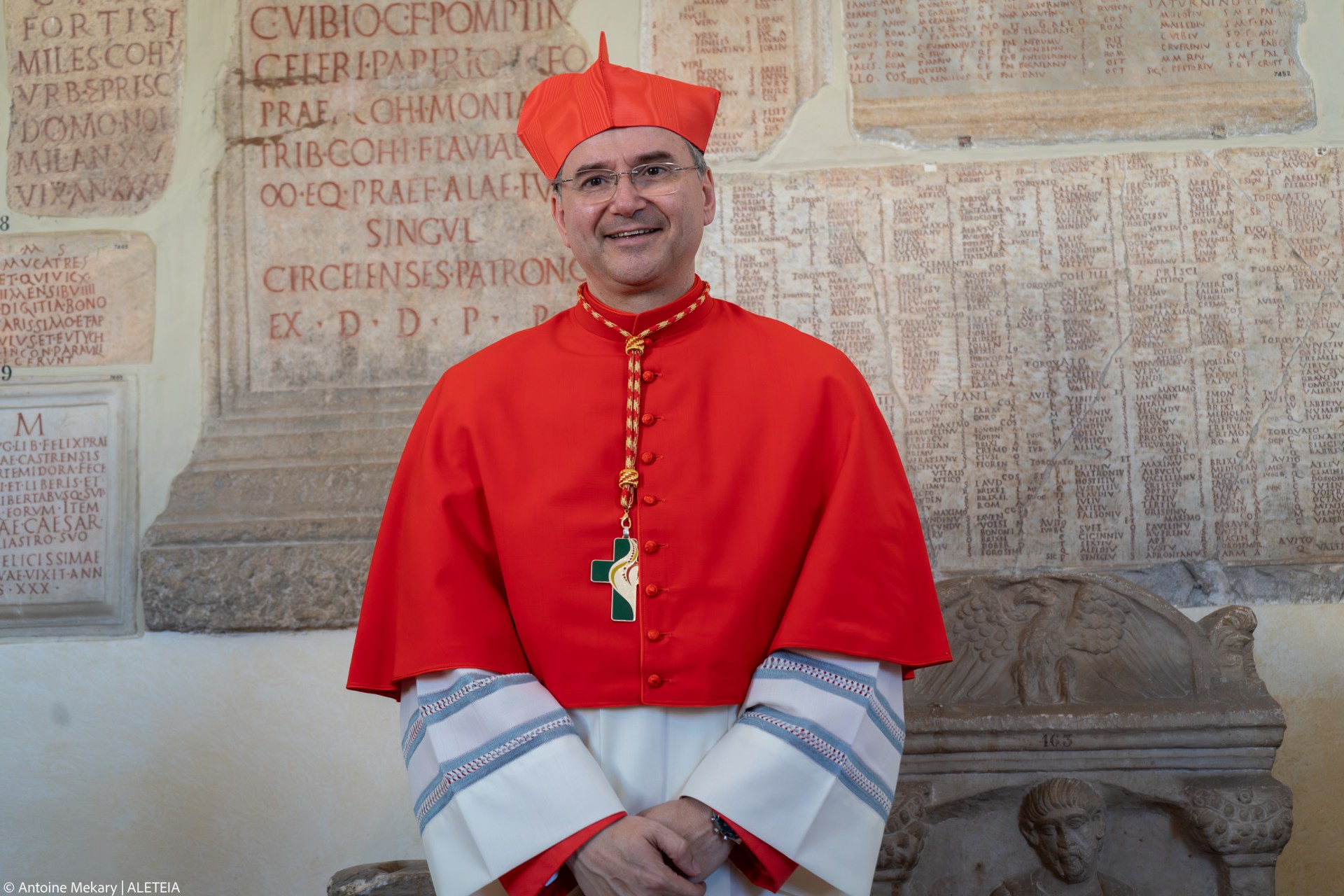 Newly elevated cardinal, Portuguese bishop of Setubal Americo Manuel Alves Aguiar,