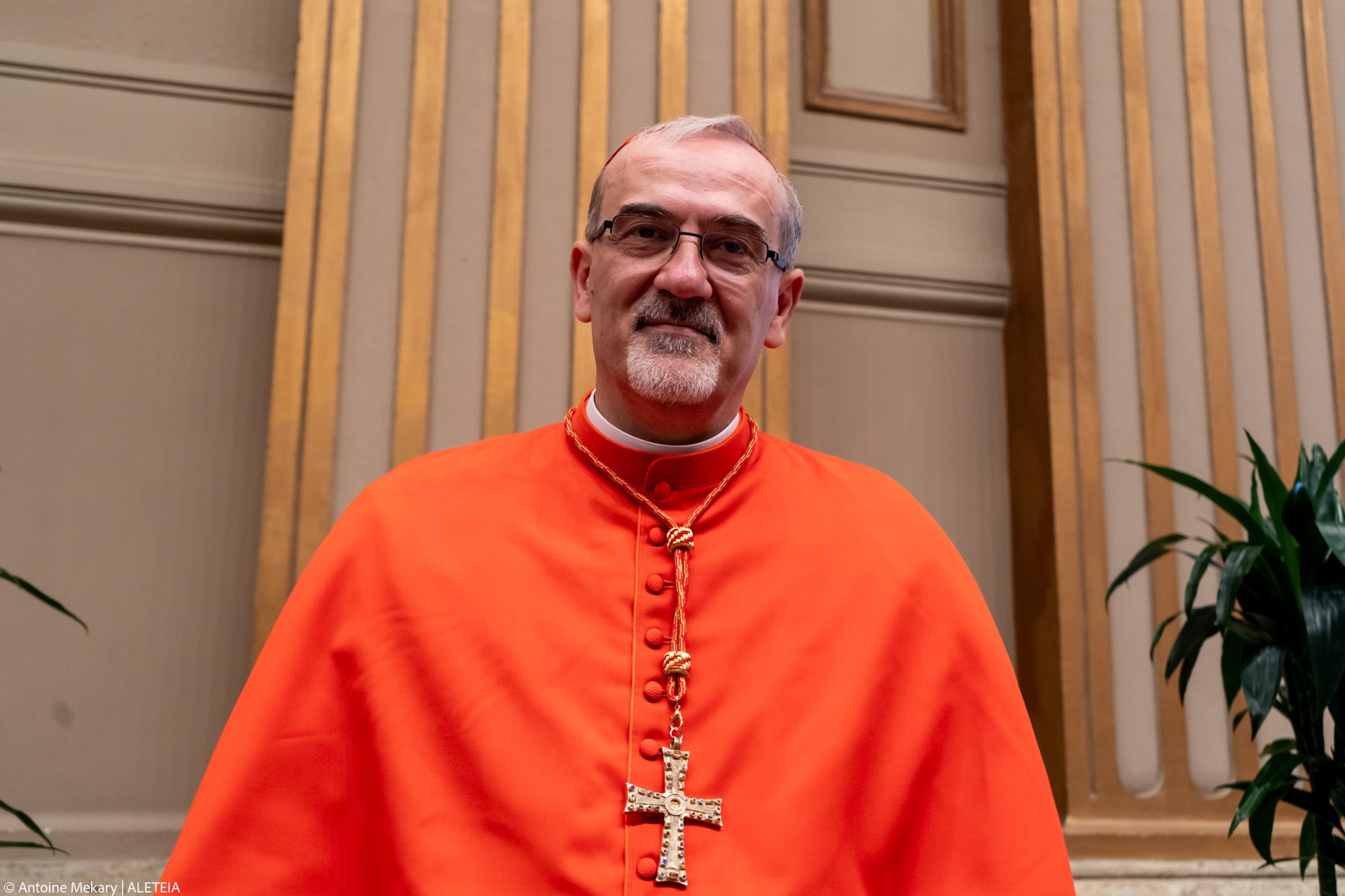 Newly elevated cardinal, Italian Latin Patriarch of Jerusalem Pierbattista Pizzaballa