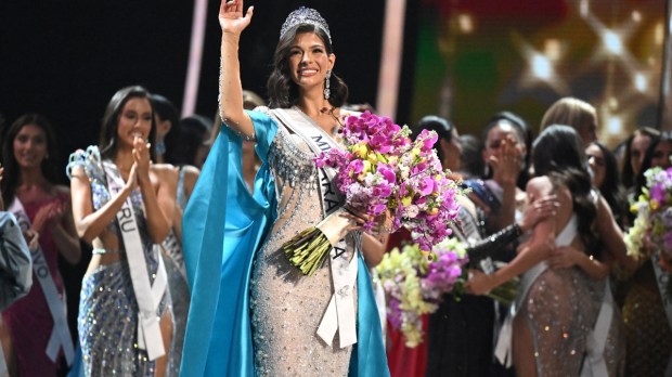 The newly crowned Miss Universe, Sheynnis Palacios from Nicaragua.