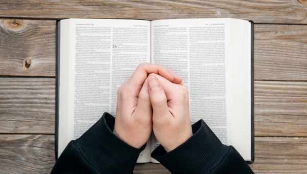 Close-up, christian read Bible