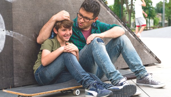 cool dad father adolescent boy son teen teenager