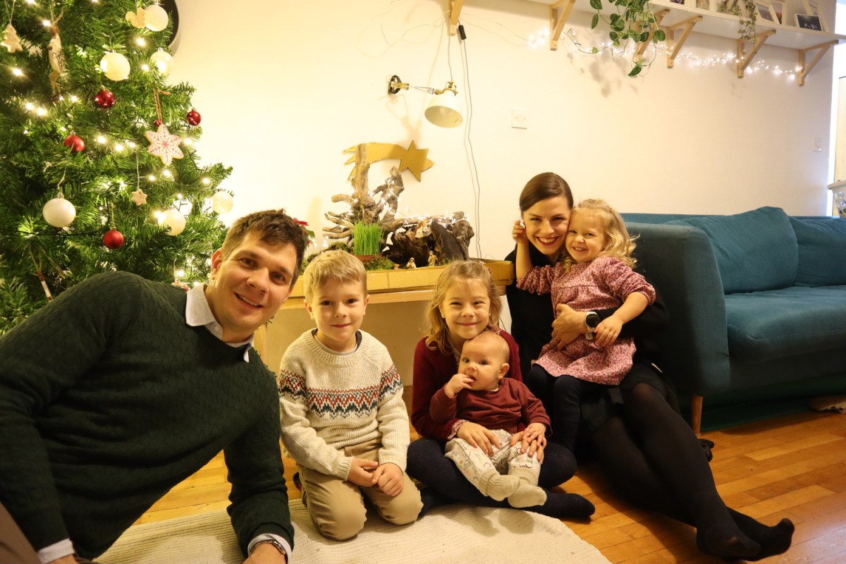 Filip Firbas z družino