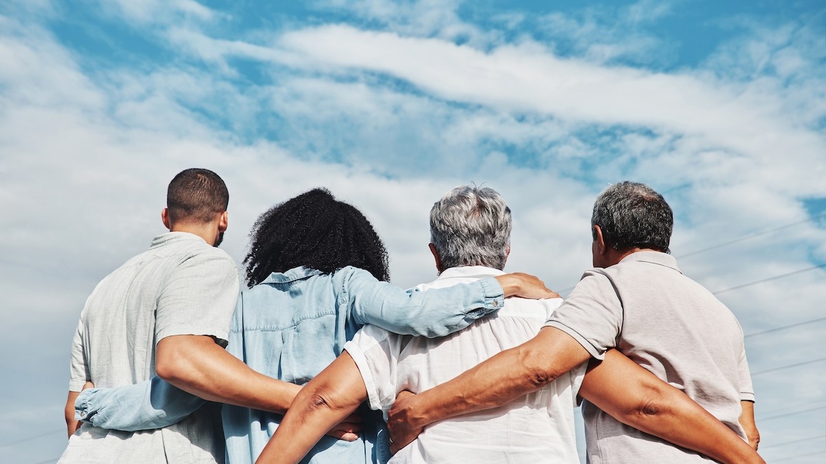 family-huging