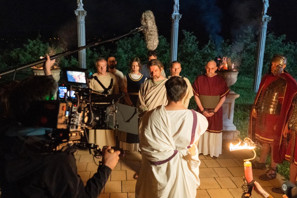 Trenutki iz snemanja filma Živi v Kristusu: Mučenci Cerkve