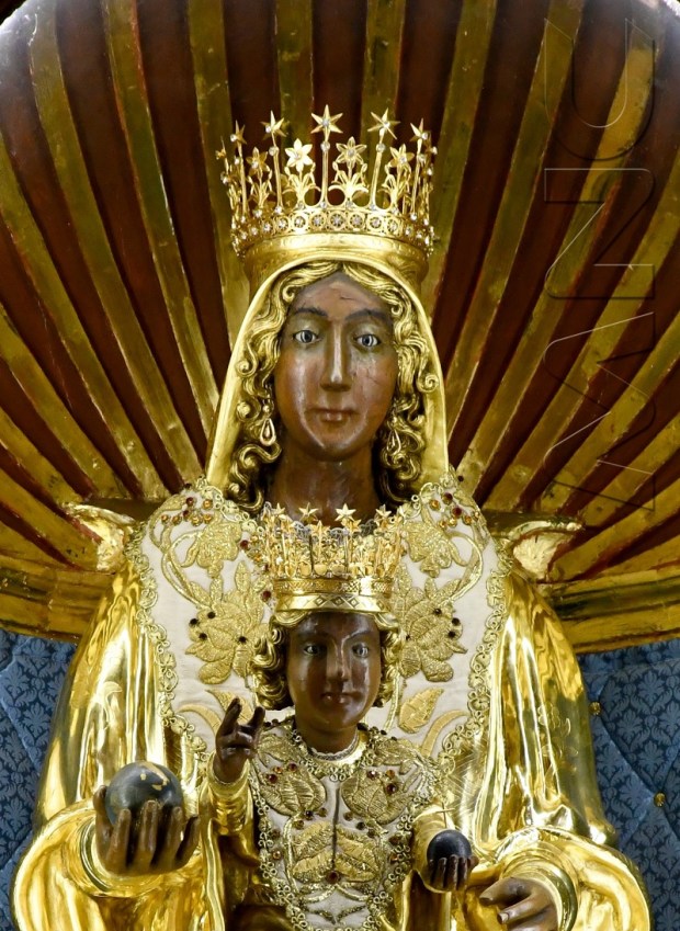 The statue of the Black Madonna in the potifical sanctuary of Viggiano.