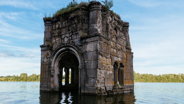 Old Flooded Ruined abandoned church