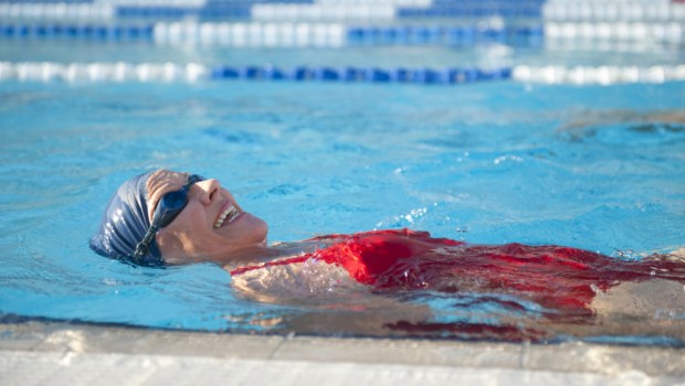 woman swimming